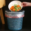 Trash can, simple household trash can, living room, large bedroom, kitchen, bathroom, hollowed-out creative plastic paper trash can Application Scenario